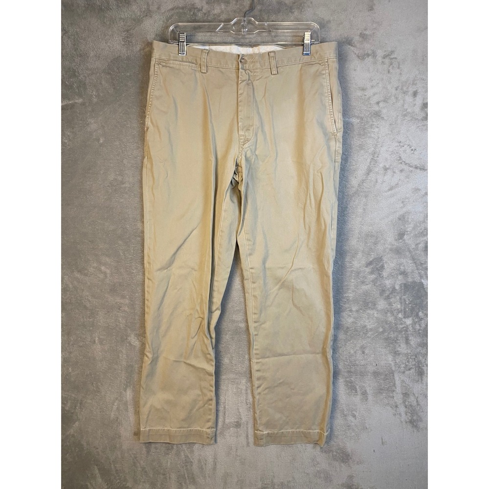 Polo Ralph Lauren Pants Mens 35/32 Chino Khaki Straight Leg EUC